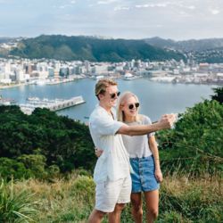 Enjoy stunning city and harbour views from Mount Victoria in Wellington.