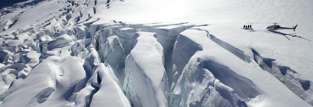 Gönn dir einen Helikopterrundflug und lande hoch auf einem Gletscher der Southern Alps.