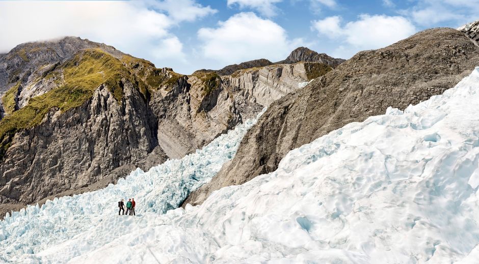 Explore glacial caves at Franz Josef