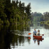 Lake Brunner is a great area to get out and explore with recreational activities such as boating, walking, and fishing.