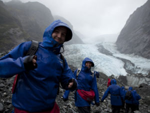Turning the corner to meet your first glacier at Franz Josef is a big moment that deserves big weather.