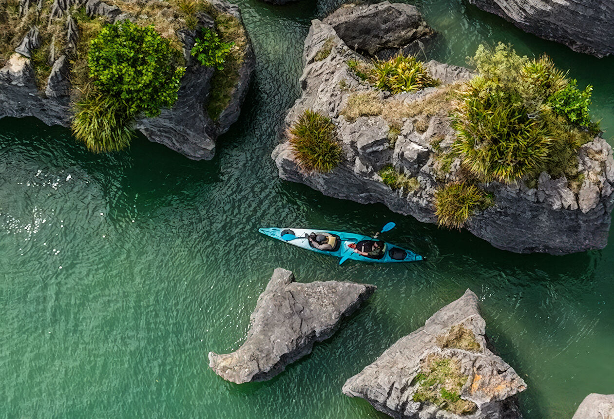Kayaking is one of the best ways to explore New Zealand's coastline and inland waterways, all year round.
