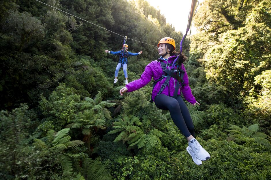 Ziplining in Rotorua