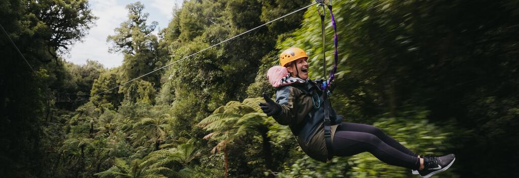Ziplining in Rotorua