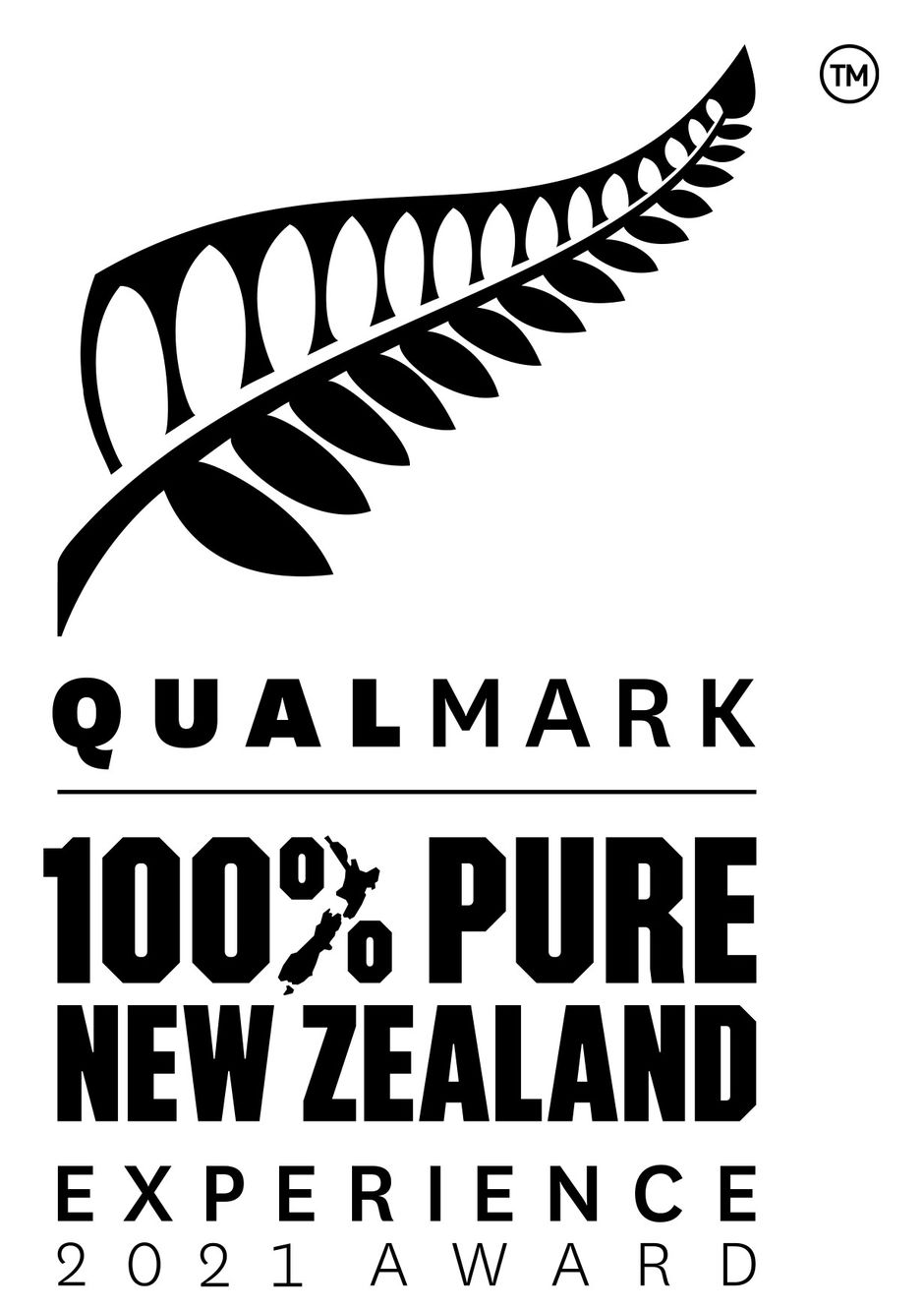 Qualmark 100% Pure New Zealand Experience 2021 Award