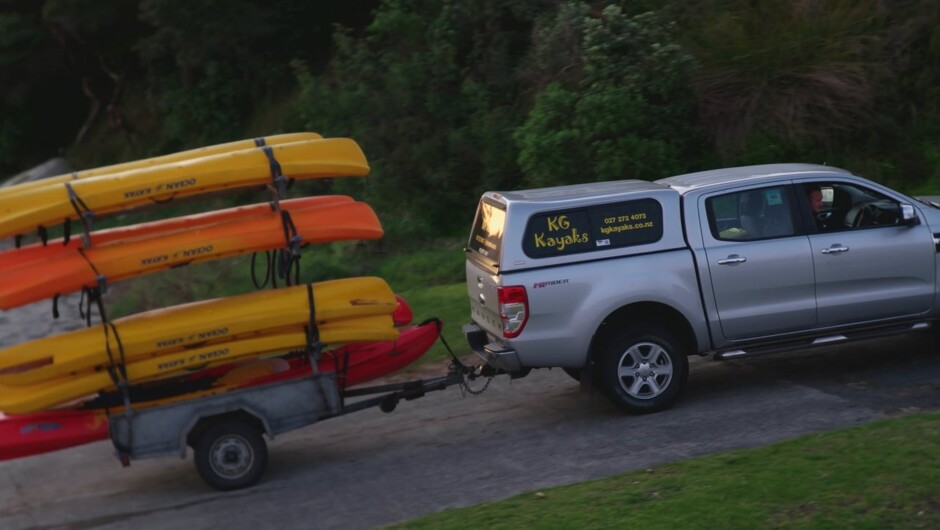 Fun times on the water with KG KAYAKS in Ohope, Bay of Plenty.