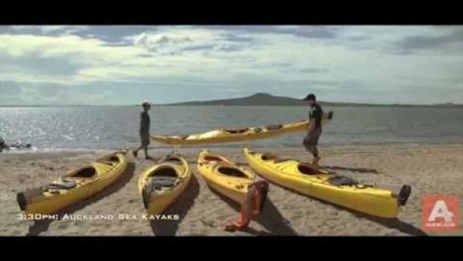 Sunset Sea Kayak tour to Rangitoto Island, Auckland NZ