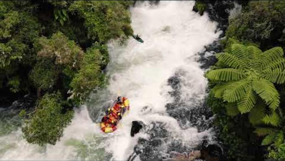 Experience the thrills and spills of the Mighty Kaituna River as we take on the world famous 7 metre Tutea Falls, the highest commercially rafted waterfall. Together with your expert guide, your team will enjoy a 50 minute action packed ride down 14 epic 
