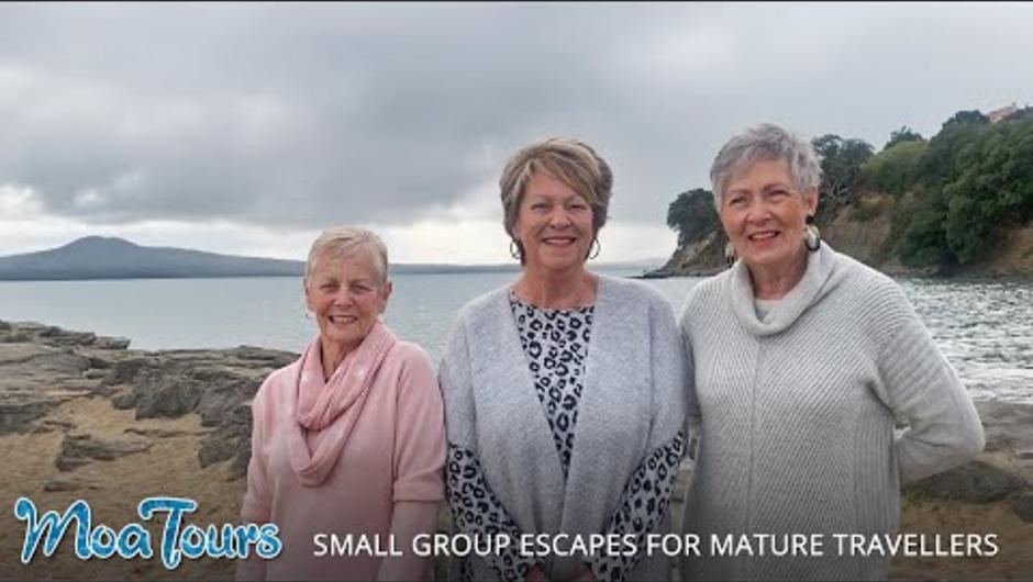 Meet MoaTours guests Glenis, Sharon &amp; Shelley as they talk to Kiwi Guide Andrew about their recent Karamea &amp; Wild West Coast tour.