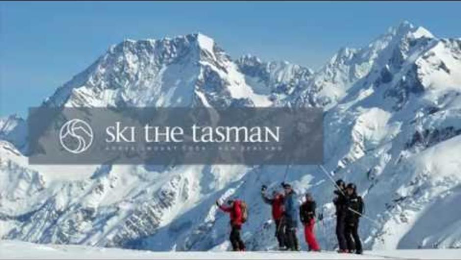 Ski The Tasman with Alpine Guides. New Zealand's longest glacier offers an amazing big-mountain experience for skiers of average ability. We ski 2 runs of 8 to 10 km each with a 1,000 m descent. Operating July-September.