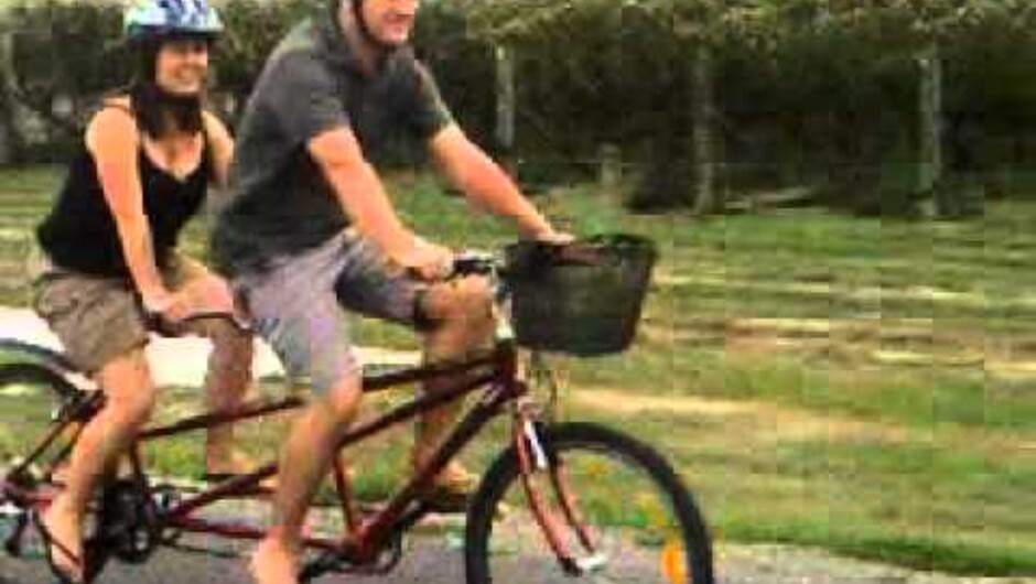 Tandem Bike Hire from Martinborough Holiday Park
