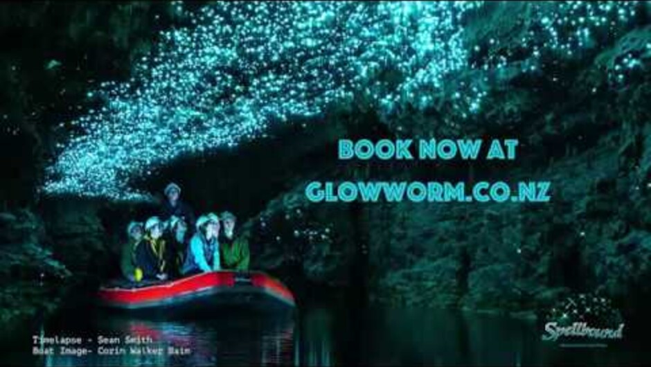 Sean Smith returned to Waitomo for New Zealand Glowworm photography in January 2019. He opens the sequence on the Spellbound Glowworm and Cave tour where the Mangawhitikau stream changes from a small canyon, to being captured by the hard , fractured limes