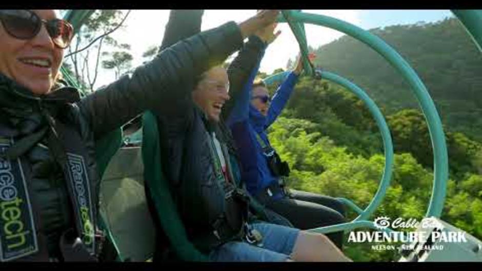 The Skywire experience at Cable Bay Adventure Park