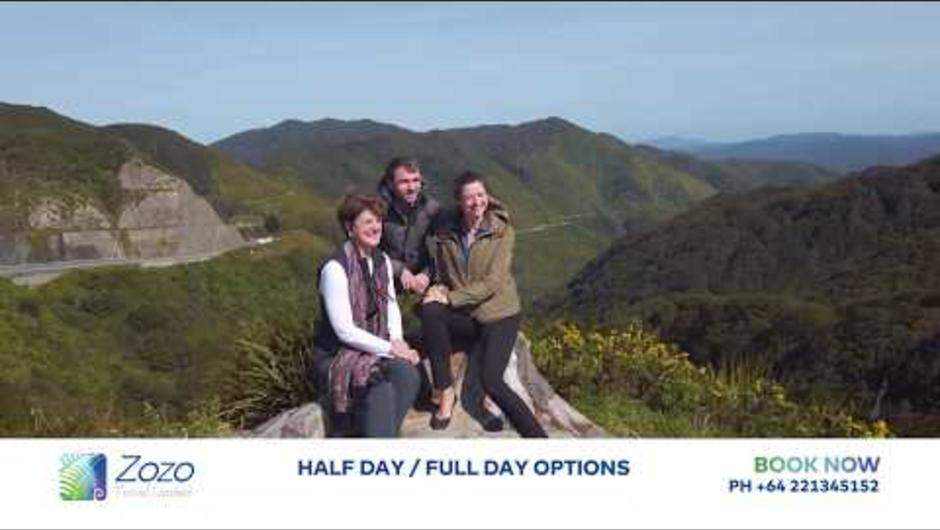 Half, full and multi day small group tours around Wellington by Zozo Travel.