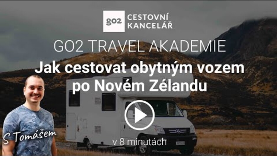 How to travel around New Zealand in campervan? Czech video.
