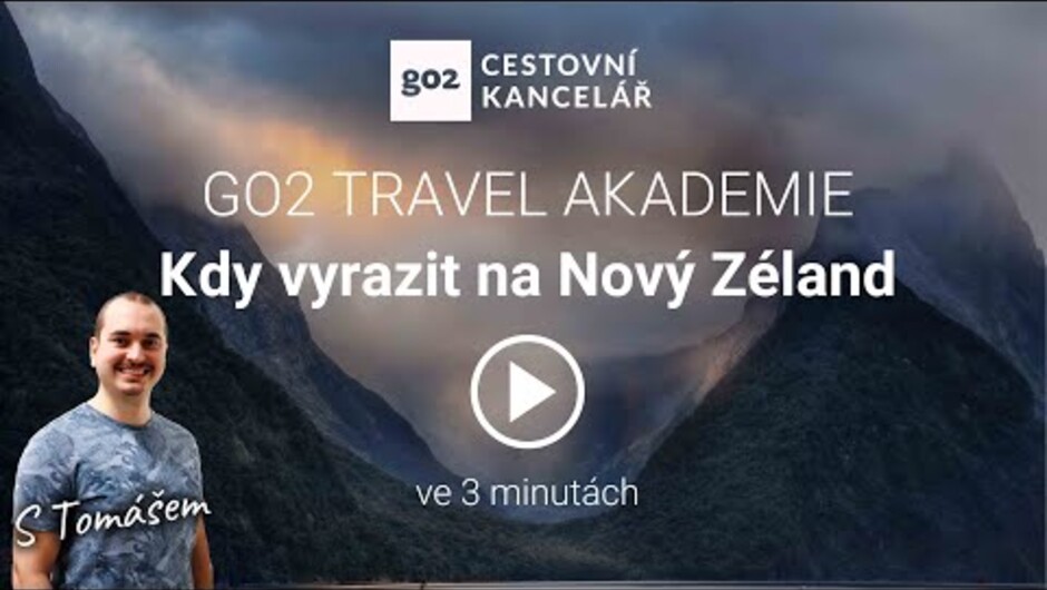 The best time for visiting New Zealand. Czech video.