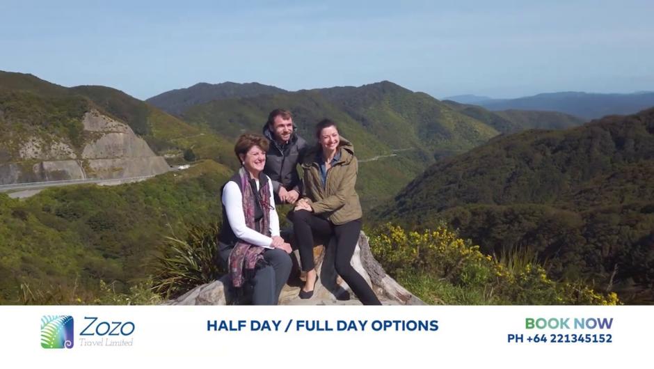 Half, full and multi day small group tours around Wellington by Zozo Travel.
