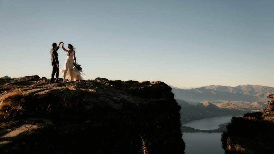 Sarah &amp; Bobby - Queenstown NZ Cecil Peak Heli-Wedding Elopement 4K