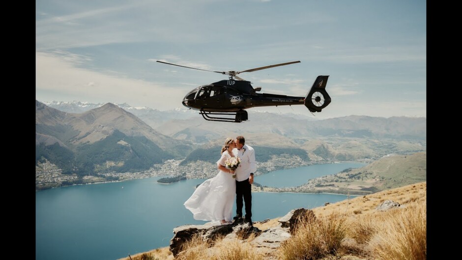 Anna & Shane's Heli Wedding Elopement at Cecil Peak, Queenstown NZ (4K)