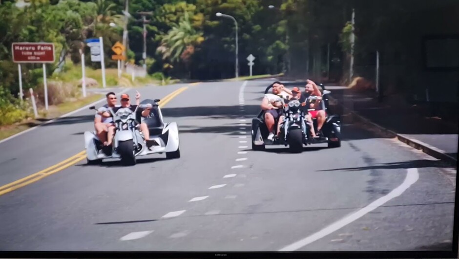 TVNZ TRAVEL GUIDES - BOYS HAVING FUN ON THUNDER TRIKES!