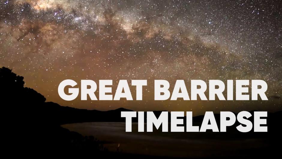 Time lapse of Great Barrier Island's stunning starry vistas, showing the thousands of stars visible in a Dark Sky Sanctuary. Also note that with the moon bright in the sky, less stars are visible - a great time for a Moon Walk with the Good Heavens team.