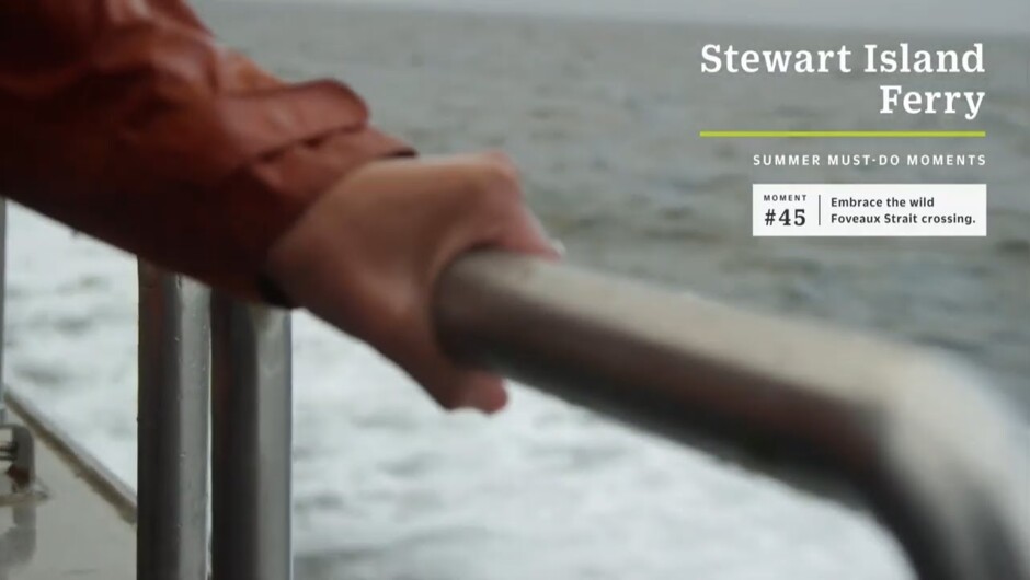 Embrace the wild Foveaux Strait crossing | Stewart Island Ferry with RealNZ