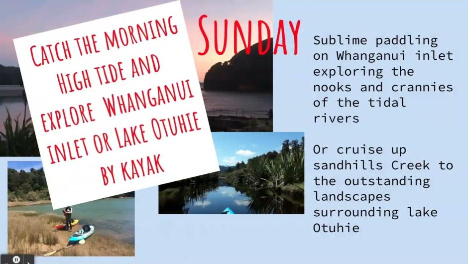 Golden Bay Kayak and Hike 9th &amp; 10th April - Monthly Special example