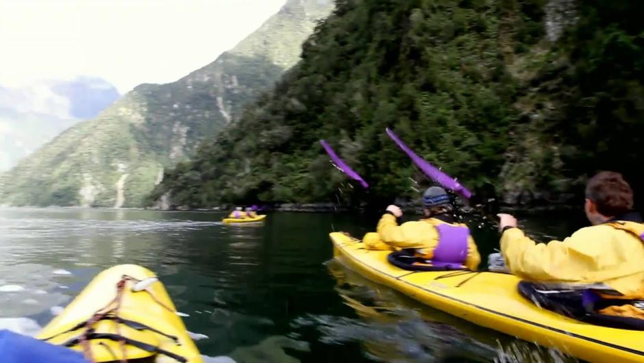 Roscos Milford Kayaks - Fiordland National Park with BareKiwi