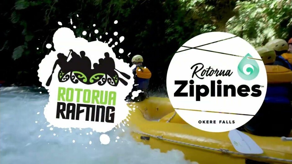 Rotorua Rafting & the newest must-do experience  in Rotorua, Rotorua Ziplines - all located out in Okere Falls Rotorua.  Now you can fly over the Kaituna River as well as have fun rafting on it.
