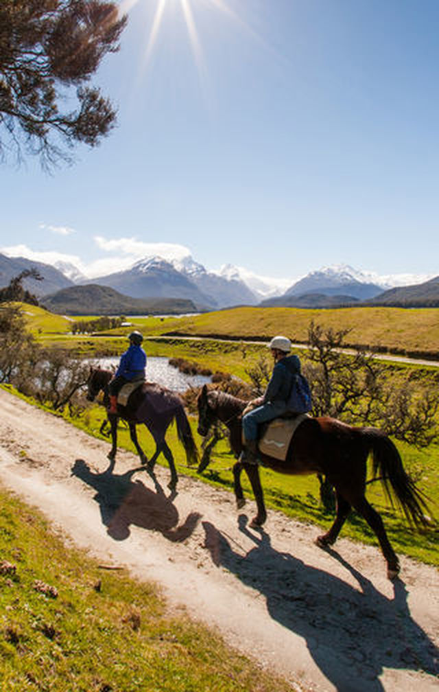 Step back in time on a horse trek through the exceptional landscapes surrounding Glenorchy.