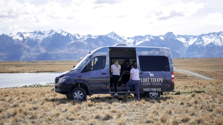 Travel in style in our 12 seater Mercedes Sprinter tour bus.