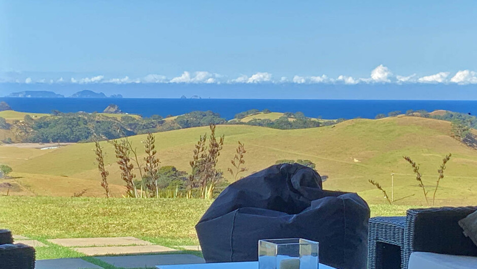 Views across the Taiharuru Peninsula and as far as the eye can see. Tutukaka and the Poor Knights can be seen in the distance.