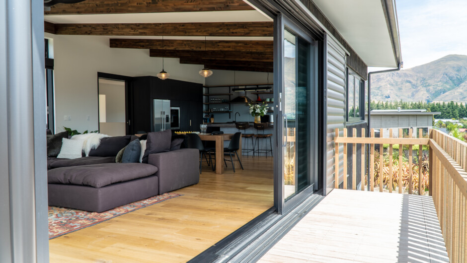 Release Wanaka - Farrant Drive. Open up the floor to ceiling windows to take in the views.