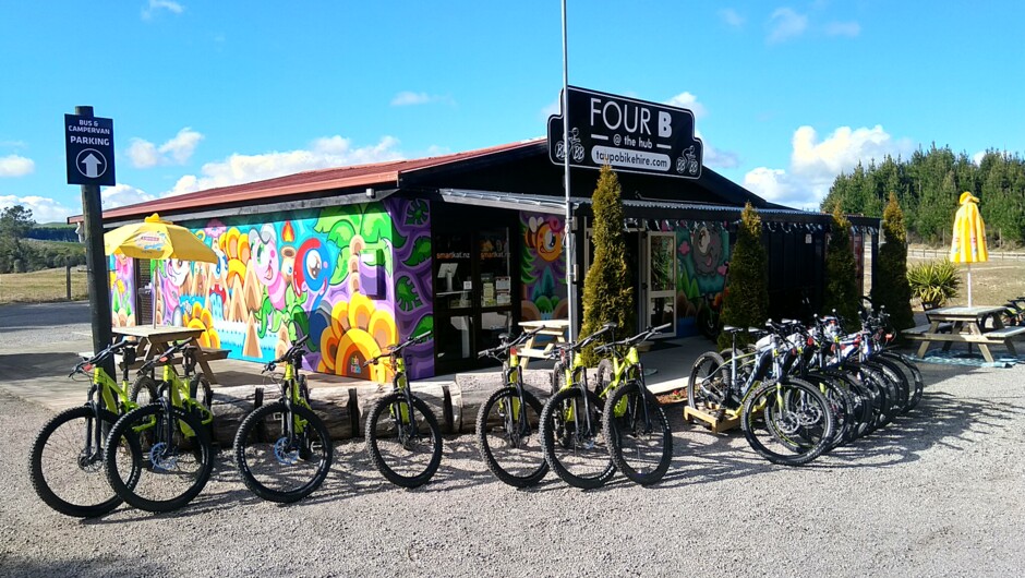 Our Taupo bike hire shop located next to Craters MTB Park.