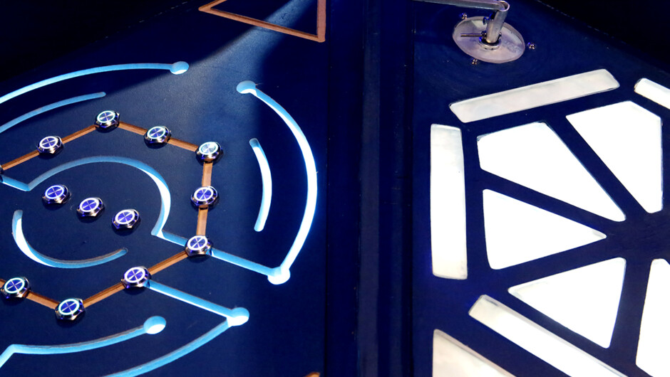 High-tech, electronic puzzles of the Tardis - each side is a new challenge and a key to escape.