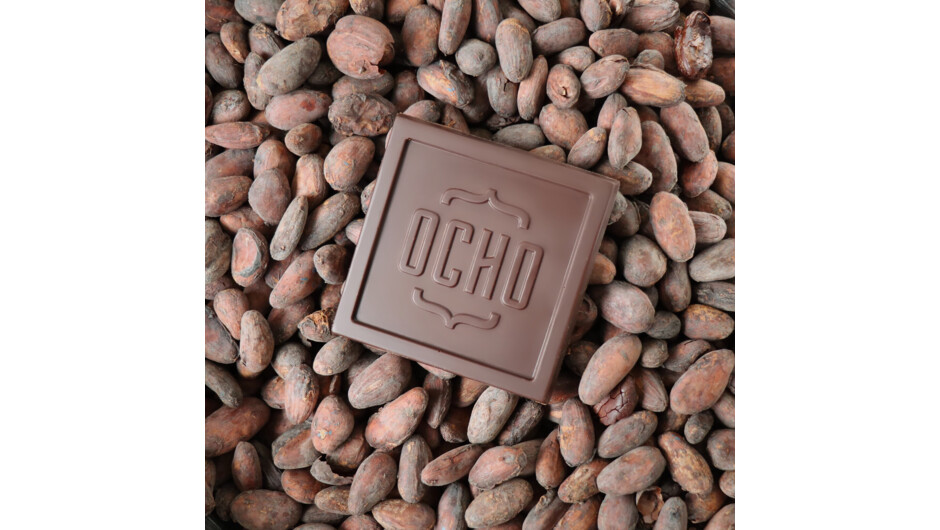 OCHO Chocolate - from bean to bar. Grown in the Pacific, crafted in Dunedin.