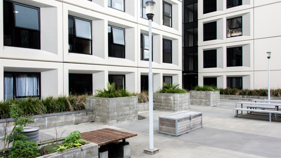 Carlaw Park Apartments - Courtyard area.