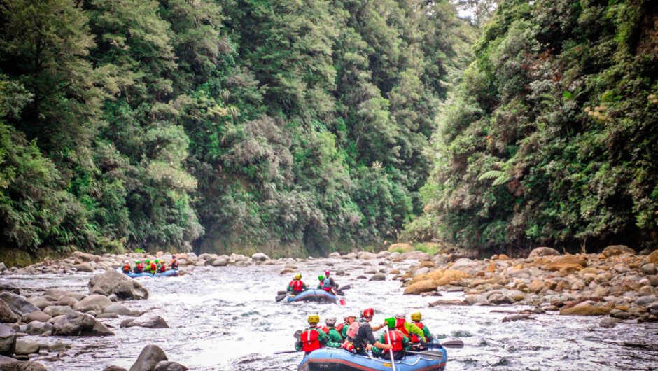 The Ultimate Tongariro Multi-Day Adventure. With all your expedition gear strapped in the raft, descend down exciting rapids before arriving at our beautiful River Campsite.