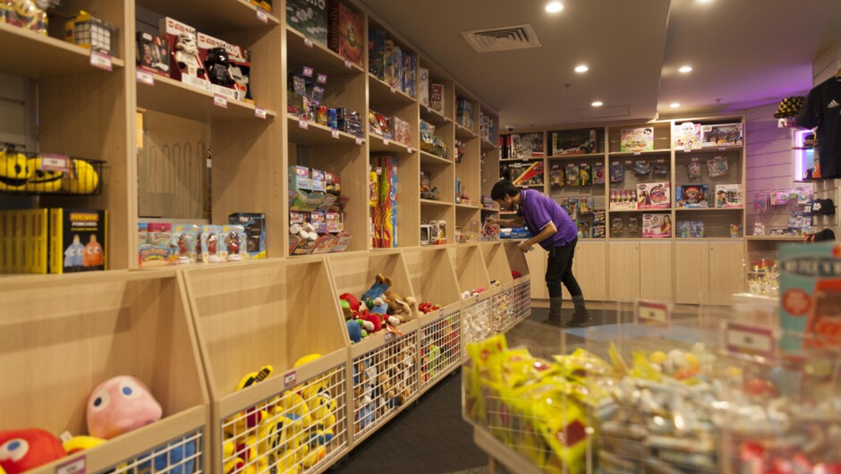 New Zealand's first and biggest Prize Shop - where you can shop for your prize - there's something for everyone from plush toys to candy to the latest gadgets.