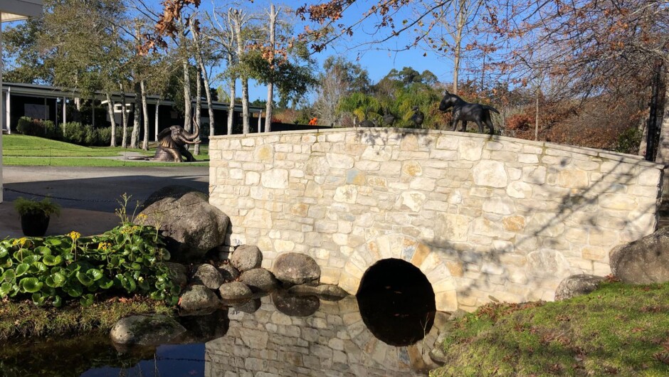 Bridge to front garden