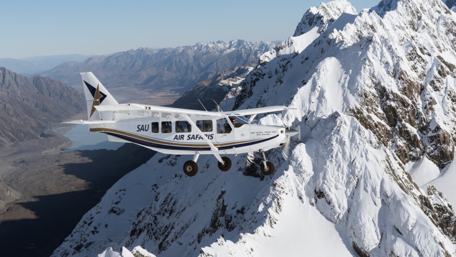 The Grand Traverse is New Zealand’s premier scenic flight, so you can go further and see more.
