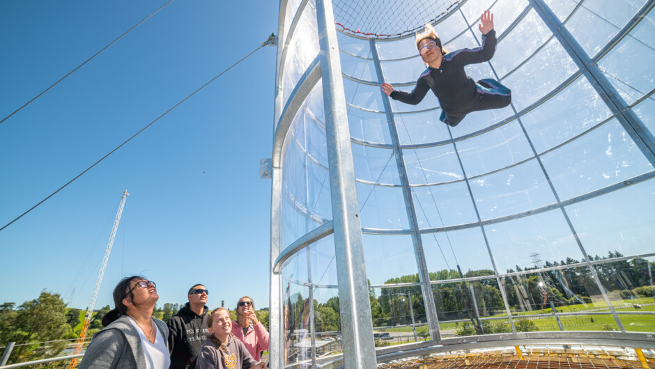 Kids can fly too - Freefall Xtreme Rotorua NZ.