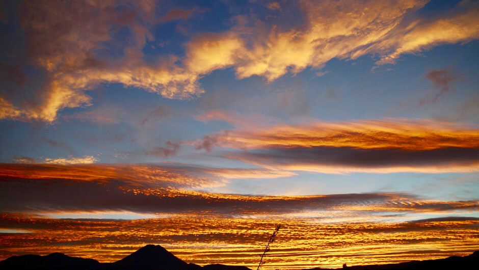 A spectacular Tongariro sunrise.