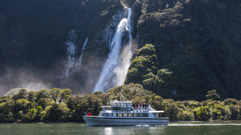 Waterfalls in Milford Sound