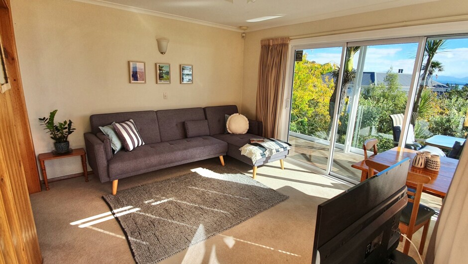 Living area with sofa - double sofa bed can be arranged by request