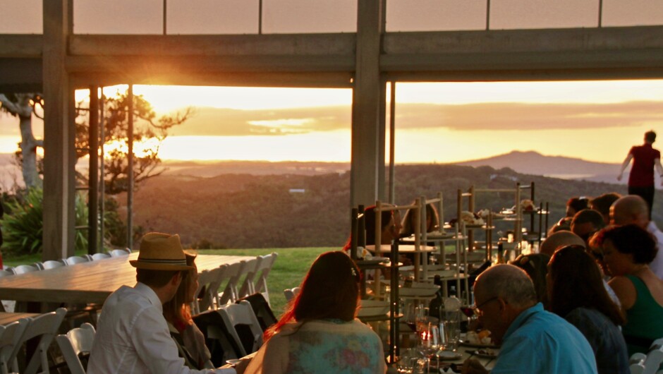 After all the activities, you are ready for lunch and a glass of wine. Time to relax at Waiheke's premium vineyard/restaurant.