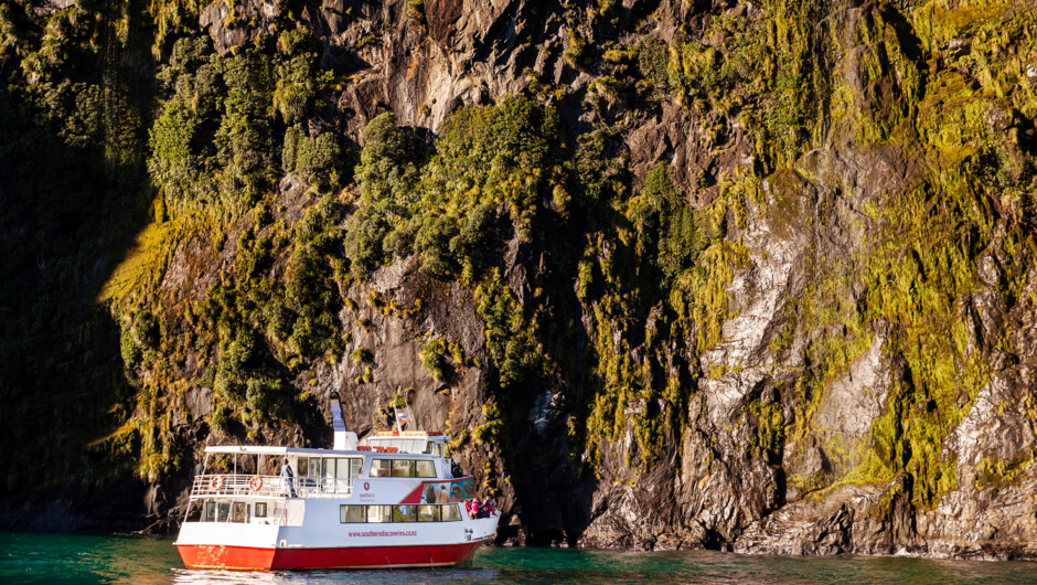 Getting so close to the sheer rock walls you can reach out and touch them