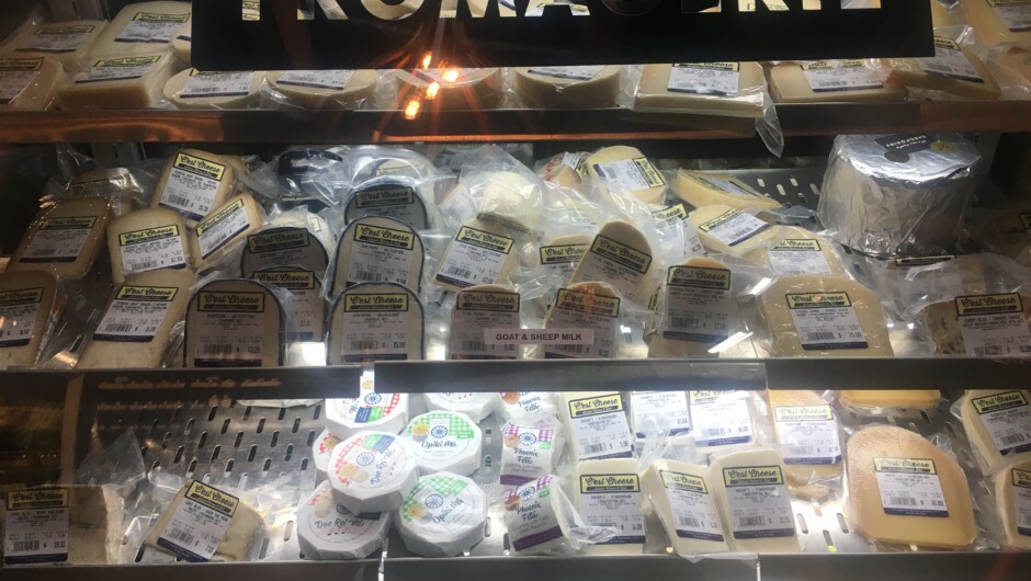 A wide range of cheeses is always on offer at C'est Cheese Featherston.