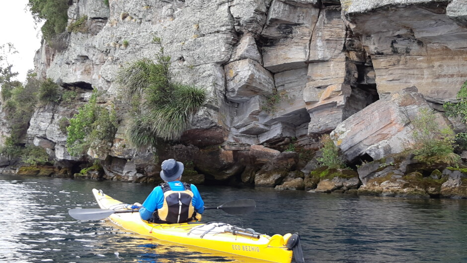 Kayaking through the Western Bays - Waihora to Kinloch with Taupo Kayaking Adventures