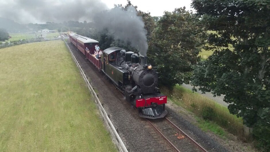 Drone Footage of the GVR's Steam Train Experience